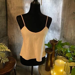 NWOT Cinq a Sept 100% Silk Cami in Pink Size S